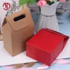 Gift Wrap 30 Pcslot Kraft Paper Bag Blank Birthday Gift Boxes Brown White for Shops Candy Cake Dessert Wedding Party Supplies 220922
