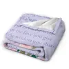 Blankets Give Grandma Blanket Four Seasons Premium Flannel Double Layer Super Soft Warm 50 40 Inch Birthday Gift Customizable