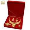 Aniid Dubai Plated Jewelry Set Women Indian Earring 및 Necklace Nigeria Moroccan Bridal Accessorie 웨딩 팔찌 선물 220922