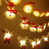 Decorazioni natalizie 20ED Snowman Tree LED Ghirland String Light Decoration for Home Ornaments Natal Anno 220921