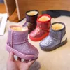 Boots Warm Kids Snow For Children Toddler Winter Princess Child Shoes Non slip Flat Round Toe Boys Girls Baby Lovely 220921