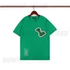 2022 verão paris camisetas masculinas de grife camiseta de luxo com letras flocadas camiseta clássica moda verde feminina manga curta camiseta de algodão casual tops