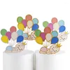 Forniture festive Palloncino Born Happy Birthday Cake Topper Topper per cupcake per bambini per decorazioni per feste