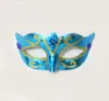 Random Color Sent Party Mask Men Women with Bling Gold Glitter Halloween Masquerade Venetian Masks for Costume Cosplay Mardi Gras RRB15676