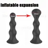 Vibratori telecomando senza fili massaggiatore della prostata perline palla di vagina espansione gonfiabile plug vibratore anale giocattoli del sesso per uomini donne