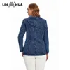 Women s Plus Size Outerwear Coats LIH HUA Hooded Denim Jacket Cotton Casual Fall Stretch Knit Fashion 220922