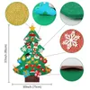 Decorações de Natal Crianças DIY Big Felt Christmas Tree Decoração de Natal Papai Noel Claus Nass Ano da Árvore Presentes Para Crianças Toys Educacionais 220921