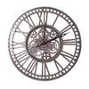 Wandklokken metalen retro stille home decor Amerikaans horloges creatieve woonkamer decoratie industriële stijl uitrusting