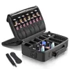 Makeup Train Case 3 Lager Waterproof Travel Makeup Bag Cosmetic Organizer Kit Artist Storage Case Brush Holder With Justabl333s