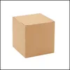Gift Wrap Various Size Kraft Paper Packaging Gift Box Small Cardboard Boxes Square Factory Whole Drop Delivery 2021 Hom Bdegar3628745