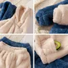 Pyjamas Baby Boy Girl Clothes Set Flanell Fleece Infant Toddler Child Warm Hooded Sleepwear Home Suit Winter Spring Autumn 1 5y 220922