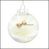 Decoração de festa 80mm Árvore de Natal Decoração Bola Baubles Xmas Pendurado Ornamento Casa Presente - Drop entrega 2021 Jardim Festivo Bdesports Dhwat