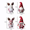 Dekoracje świąteczne ozdoby drzewa lalka Plush Zabawy Gnome Santa Holiday Home Decoration Rok 2023 Natal Navidad 220921