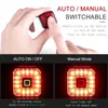 Bike Lights GIYO Smart Bicycle Brake Tail Rear USB Cycling Lamp Auto Stop LED Back Rechargeable IPX6-Waterproof Safety 220922