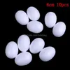 Dekoracja imprezy 10pcs/zestaw 3-7 cm modelowanie polistyren styropianowa pianka jaja kulka biała rzemios