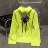 B￥gjacka designer topp fluorescerande gr￶na herrar utomhus sport vattent￤t vindbrytare vindt￤t snabb torr varm kappa casual par hoodie