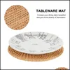 Matten Pads 1 pc eettafel placemat decoratief geweven mat warmtevrij druppel levering 2021 home tuin keukenbar decoratie ac bdebag dhomx