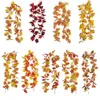 Herbstgirlande Maple Leaf 175 cm Hanges Rebe k￼nstliche Herbst Laub Girlande Halloween Thanksgiving Dekor f￼r Home Hochzeit Kamin
