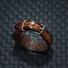 Pin Buckle Belt Leather Bangle Cuff Wide Justerbar armband Wristand för män Kvinnor Fashion Jewelry