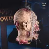 Hundkläder avstäng av huvudet Prop Halloween Scary Realistic Hanging avskedad blodig med perukdräkt latexdekoration 220921