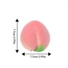 Party Decoration 12Pcs Artificial Peach DIY Fruits Fake Kindergarten Plastic Fruit For Christmas Home Wedding