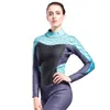 Damenbadebekleidung LIFURIOUS 3MM Neopren-Tauchanzug Frauen 2022 Ganzkörperanzug Surfanzüge Rash Guards Overallanzug Schwimmkleidung