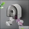 Tissue Boxes Napkins Waterproof Box Wall Mounted Wc Roll Paper Toilet Storage Drop Delivery 2021 Home Garden Kitchen Din Bdesports Dhmrn