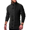 Herentruien heren 2022 herfst wintertrui jas faux bont wollen jassen mannen ritssluiting dik warm casual gebreide kleding Cardigan1