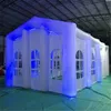 Casa do túnel de casamento inflável ao ar livre ao ar livre com luzes led luminos