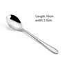 Shiny Stainless Steel Fruit Fork Dessert Cake Ice Cream Spoon Home Kitchen Dining Flatware tool