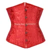 Bustiers Corsets Corset Underbust Top Body Shaper Pour Femme Serre Taille Sexy Gothique Plus La Taille Corpete Corselet Mode Noir Blanc Rouge