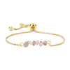 Strand Gravel Chip Pierre Bracelet Réglable Pierre Naturelle Chaîne En Or Bracelets Reiki Pierre Semi-précieuse Mode Bijoux Femmes Cadeau