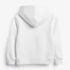 Pull Little maven bébé filles à capuche vêtements blanc coton mode sweat printemps et automne pour enfants 4 à 7 ans 220922