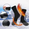 Men's Socks Men's 1 Pair Aluminized Fibers Soft Warm Black Business Men Winter Outdoor Keep Thermal Cycling Skiing