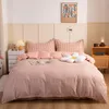 Beddengoedsets 3/4 stks set polyester/katoenen bedrukte stof bed linnen dekbed deksel kussensloop vrouw volwassen bedden king vol