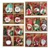 Décorations de noël pendentif en bois joyeux arbre pour la maison ornement de noël noël Navidad cadeaux bonne année 2023 220921