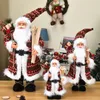 Décorations de Noël Année Grand Père Noël Poupée Enfants Cadeau De Noël Décorations De Chapeau De Noël pour La Maison Fournitures De Fête De Mariage 304560cm 1pc 220921