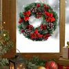 Juldekorationer Julkrans träd ornament Xmas Party Door Wall Garland Bell Hanging Decor 220921