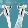 Bathroom Sink Faucets Universal 1080 Degree Rotating Faucet Kitchen Aerator Swivel Wide Angle Splash Filter Extender For