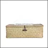 Tissue Boxes Napkins Woven Rattan Rectangar Box Er Paper Towel Napkin Storage Holder Case Drop Delivery 2021 Home Garden Bdesports Dhw85