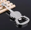 Creative Gift Zinc Alloy Beer Guitar Bottle Opener Keychain Key Ring Key Chain Openers Festival Party Supplies RRB15666