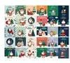 Joyeux Noël Cartes Bénédiction Carte De Voeux Enveloppe Nouvel An Carte Postale Cadeau Accessoires De Fête De Noël 30 pcs/lot BBB15656