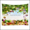 Party Decoration Textile Backdrops For Use In Pography Christmas Background Color Rope Ball Xmas Holiday Theme Decor Cloth Dro Mxhome Dhwrv