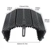 Metal Microphone Isolation Shield 5-Panel Wind Screen Foldable 3/8" and 5/8" Threaded High Density Absorbing Foam for Recording