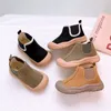 Stiefel Kinder Kurze Herbst Mädchen Mode Leinwand Schuhe Jungen Anti Slip Casual Baby Nette Einzelne Tuch 220921