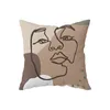 Pillow Creative Abstract Art Cover 45 Western Mythology Fern Face Square Case Home Decoration Throw Pillowcases