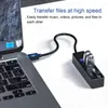 Praktisk USB 2.0 Multi Splitter-adapter SD-kort/TF-kortläsare Portable Docking Station 5-i-1 Computer Accessories