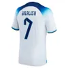 22 23 England Soccer Jerseys SAKA FODEN BELLINGHAM RASHFORD STERLING GREALISH National Team KANE Football Shirt Kit Red Shirts White Blue Men Kids Kits