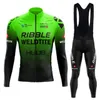 Rowerowe koszulki Zestawy jesienne czarny zestaw długi rękaw Huub Sports Oddychanie mężczyzn Rower Rower Suit Mtb Wear 220922