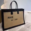 Кожаная большая сумка Женская сумка RIVE GAUCHE Сумка через плечо Сумки для покупок Кошелек с тиснением Буквы bagmall68
